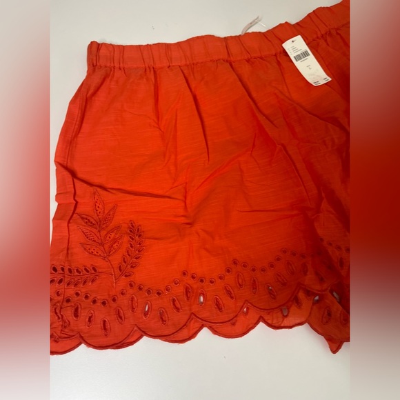 NWT Anthropologie Eyelet Cover-Up Shorts 100% Cotton Sz Large - Picture 6 of 12